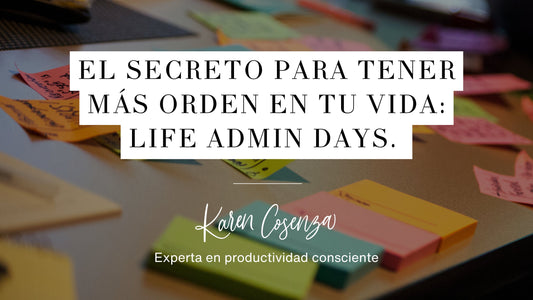 Life admin days