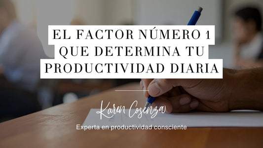 Hay una sola cosa que determina tu productividad